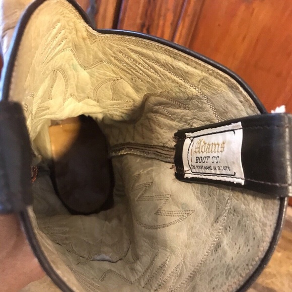 Vintage ADAMS Cowboys Western Boots Billy Martins Mens Size 8.5 D MSRP $575 - Picture 5 of 7